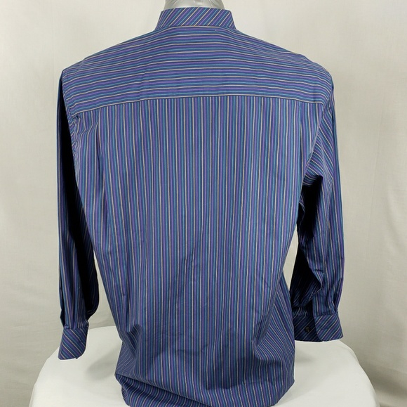 Paul Fredrick Collarless Long Sleeve  Button Up - Picture 4 of 5